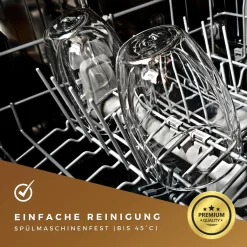 Felino® Latte Macchiato Gläser Doppelwandige Thermogläser Set [6 Stück] [350 Ml] Glas Tassen Groß Für Cappuccino, Kaffee, Espresso -Küchenbedarf Geschäft 09811cbcbe5d068f12f497d29fb49555