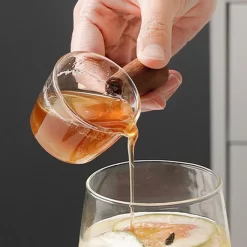 3 Stück Glas Messbecher Hitzebeständiger Holzgriff Glaswaage Tasse Milchtasse Glasmessbecher 50ml/100ml/150ml -Küchenbedarf Geschäft 0e0b93f5734a157530d1f19fbfb9111e