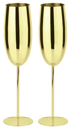 Sambonet Paderno Mixology Set 2 Champagnerflöten Gold