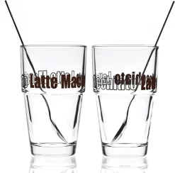 Leonardo Latte Macchiatto Becher 'Solo LM' Mit Löffel, 400ml, Ø 8,5 X 14,7cm (4er Set) -Küchenbedarf Geschäft 1fb7c1ede05ea73b87953d2d9317da64