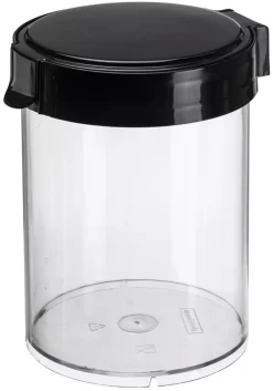 Plast Team Trockenvorratsdose Mary 2,0 Liter Oval Transparent/schwarz