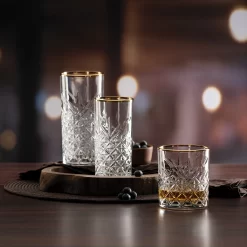 Pasabahce Timeless Golden Touch 4tlg Trinkglas Glas Tumbler 450ml 52800 -Küchenbedarf Geschäft 3451b3811ac1d64d6d4fea95935c8de5