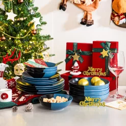 Tafelservice 8 Personen, Vancasso 32 Teiliges Accel Geschirrset Aus Steingut, Modernes Geschirr Kombiservice Set, Rund -Küchenbedarf Geschäft 37b21a6675beb6a35d2a436eb28b71da