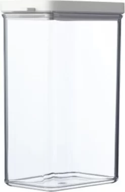 Mepal - Omnia Vorratsdose Mit Deckel Rechteckig - Küchenorganizer & Aufbewahrungsbox - 2000 Ml - Nordic White