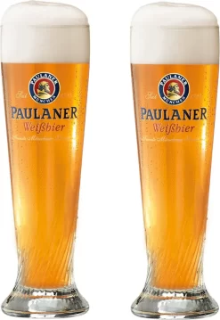 6x Paulaner Weizenbierglas 0,5L
