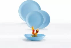 Tafelservice Diwali Light Blue Hellblau 18-teilig LUMINARC Hartglasgeschirr Geschirrset Tafelset Essservice Geschirr -Küchenbedarf Geschäft 6ecc2d9350c8a62673d5402e0bbf91b4