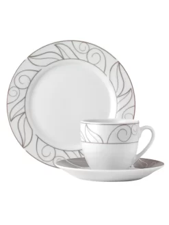 WELLCO Kaffeeset Grenoble Porzellan 18teilig