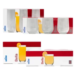 12tlg Gläserset Bella 6x Wasser Trink-Becher 6x Long-Drink Partygläser 310ml Tumbler Glas Gastro -Küchenbedarf Geschäft 79b789bab6b3b93f1a00d29d68290dfb