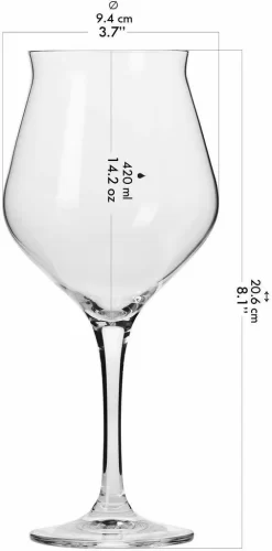KROSNO Avant-Garde Bier-Tulpen Bier-Gläser, 6er-Set, 420 Ml -Küchenbedarf Geschäft 79ec227ba73ea4054ee8a5e2735718cf