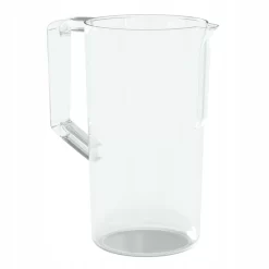 Wessper Basic Wasserfilterkanne 2.5 L, Wasserkaraffe Aus Hochwertigem Kunststoff | Geeignet Für Kalte Getränke Wasser, Saft, Tee, Limonade - Transparent