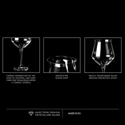 KROSNO Avant-Garde Bier-Tulpen Bier-Gläser, 6er-Set, 420 Ml -Küchenbedarf Geschäft 98331ce8a2188b82e80cc7e7ef7bc812