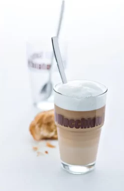 Leonardo Latte Macchiatto Becher 'Solo LM' Mit Löffel, 400ml, Ø 8,5 X 14,7cm (4er Set) -Küchenbedarf Geschäft a01468947f249018d98d7f91b611516a