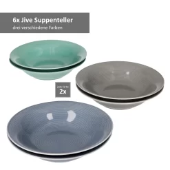 24tlg Geschirrset Jive 6Pers Kaffeebecher Suppenteller Kuchenteller Speiseteller Porzellan Bunt 14 24tlg Geschirrset Jive 6Pers Kaffeebecher Suppenteller Kuchenteller Speiseteller Porzellan Bunt -Küchenbedarf Geschäft a18a5e13d4c7bd733bd70fad85307fa6