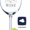 Leonardo Weinglas Mit Gravur - Working From Nine To Wine - Geschenk Für Hobby-Sommelier & Weinliebhaber - Weingläser - Geburtstagsgeschenk Für Frauen & Männer -Küchenbedarf Geschäft a43587901649ffec9c97603c3a6aa7eb