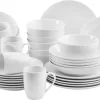 Mäser 931523 Barca Kombiservice Modern, Porzellan, Weiß, 30-teilig (1 Set) -Küchenbedarf Geschäft a4a7b2ad0c81adb7d3e20ba284e287f3