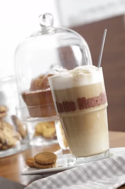 Leonardo Latte Macchiatto Becher 'Solo LM' Mit Löffel, 400ml, Ø 8,5 X 14,7cm (4er Set) -Küchenbedarf Geschäft b88f5cc57cd9be35bea7e1baac1ea5d9