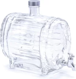 GETRÄNKESPENDER Mit Zapfhahn Für Likör Wein Fass Wasserspender Saftspender 1,5 L