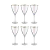 BUTLERS SMERALDA 6x Weingläser Mit Goldrand 400ml -Küchenbedarf Geschäft bad258102531cbe1aebf923f9c51c7ab