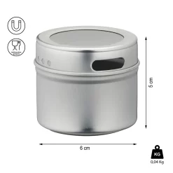 Aufbewahrungsdosen Magnetisch 6er Set Gewürzdosen Gewürzbehälter Mehrzweckdose Dosen -Küchenbedarf Geschäft c0dd8db024f2c82aeaf97142b19eadcf 1