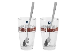 Leonardo Latte Macchiatto Becher 'Solo LM' Mit Löffel, 400ml, Ø 8,5 X 14,7cm (4er Set) -Küchenbedarf Geschäft c84191b2827e0eaa5a3ee2d2761be7b9