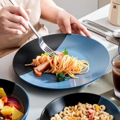 Tafelservice 8 Personen, Vancasso 32 Teiliges Accel Geschirrset Aus Steingut, Modernes Geschirr Kombiservice Set, Rund -Küchenbedarf Geschäft c8dc56a849b22048063c645cb5750572