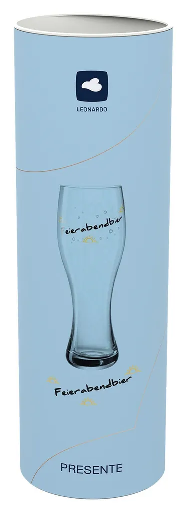 Leonardo Weizenbierglas Feierabend 0,5l 4 Leonardo Weizenbierglas Feierabend 0,5l – Bild 2