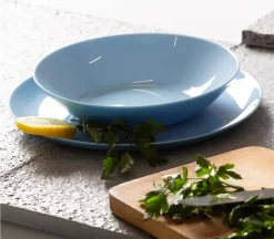 Tafelservice Diwali Light Blue Hellblau 18-teilig LUMINARC Hartglasgeschirr Geschirrset Tafelset Essservice Geschirr -Küchenbedarf Geschäft daa7e907141c731c8d34dfea90332ba5