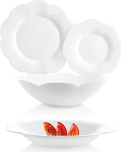 Tafelservice Flore 19 Tlg. Weiß LUMINARC -Küchenbedarf Geschäft dc685c052e74890558d6b7e6b8af4bd3