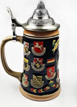 Bierkrug Mit Deckel Deutschland Bundesländer 0,5 Liter -Küchenbedarf Geschäft e1e2f6cf0144a8bb07fb2c6e25b94e7b