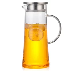1500ml Wasserkaraffe Wasserkrug Karaffe Glaskrug Glaskaraffe Mit Edelstahl Filter Glas Kaltwasserkocher Karaffen -Küchenbedarf Geschäft e22245a16ce7de353a1cd4ebdcf5e0f5