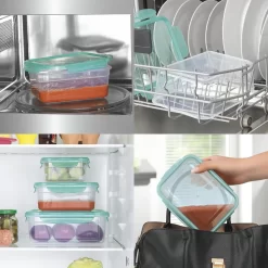 Frischhaltedosen Set Klick Gefrierdosen Lunchbox Deckel 14-tlg. Aquamarin -Küchenbedarf Geschäft e982d192223b6002c3551b5239327d22