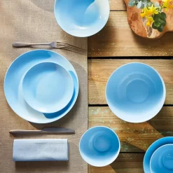 Tafelservice Diwali Light Blue Hellblau 18-teilig LUMINARC Hartglasgeschirr Geschirrset Tafelset Essservice Geschirr -Küchenbedarf Geschäft eaad49fd9f820809906982796d88abf9
