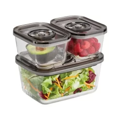 Caso Vakuum-Frischebehälter 3er Set - Für Platzsparende Aufbewahrung (1er Pack) -Küchenbedarf Geschäft ef5962f4b61e47a7b41e17c630541224