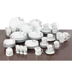 Kombiservice 62 Tlg. Palazzo, Eckige Form