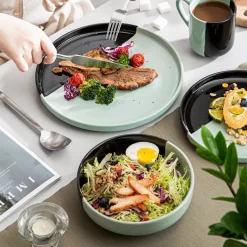 Vancasso Aria Tafelservice Für 8 Personen (32-teilig) Mit Tellern, Schalen Und Tassen, Schwarz Und Türkis 12 Vancasso Aria Tafelservice Für 8 Personen (32-teilig) Mit Tellern, Schalen Und Tassen, Schwarz Und Türkis -Küchenbedarf Geschäft f309f2e86c90f29e70424c366faa52e1