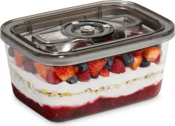 Caso Vakuum-Frischebehälter 3er Set - Für Platzsparende Aufbewahrung (1er Pack) -Küchenbedarf Geschäft fa8260cead6c4413af74ca65a3a86bf4